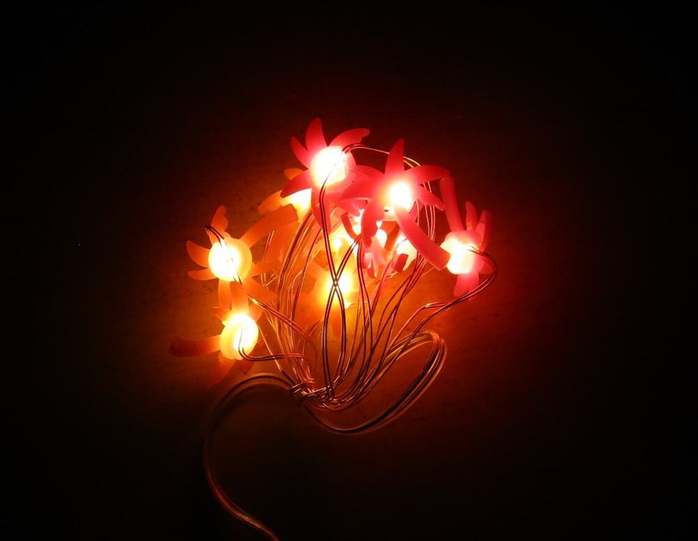 Greenbrier Palm Tree LED String Lights 10ct 4ft Battery Operated Crafts Decor